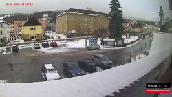 Střed obce Rokytnice nad Jizerou