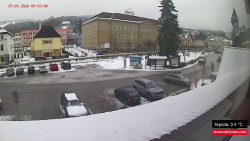 Střed obce Rokytnice nad Jizerou