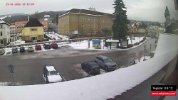 Střed obce Rokytnice nad Jizerou