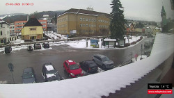 Střed obce Rokytnice nad Jizerou