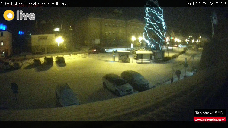 Město Rokytnice nad Jizerou - Střed obce Rokytnice nad Jizerou - 29.1.2026 v 22:00