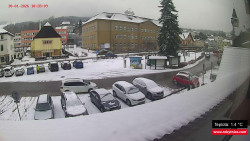 Střed obce Rokytnice nad Jizerou