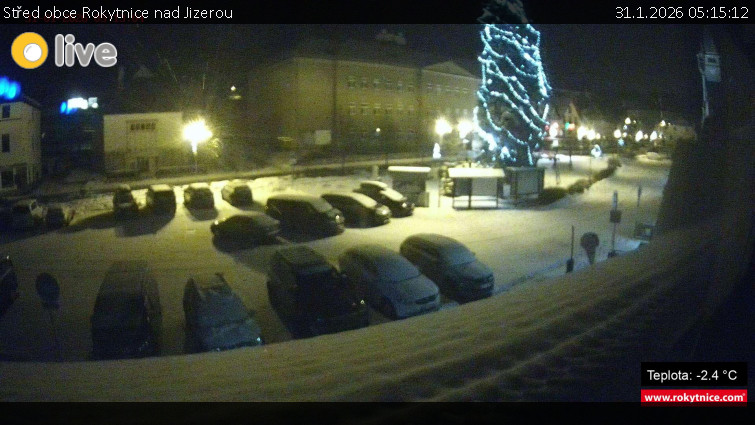Město Rokytnice nad Jizerou - Střed obce Rokytnice nad Jizerou - 31.1.2026 v 05:15