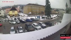 Střed obce Rokytnice nad Jizerou