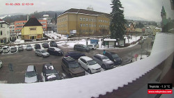 Střed obce Rokytnice nad Jizerou