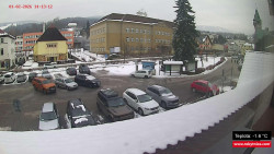 Střed obce Rokytnice nad Jizerou