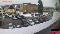 Střed obce Rokytnice nad Jizerou