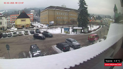 Střed obce Rokytnice nad Jizerou