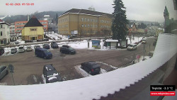 Střed obce Rokytnice nad Jizerou