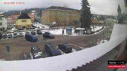 Střed obce Rokytnice nad Jizerou