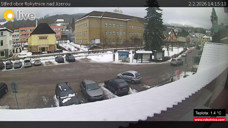 Město Rokytnice nad Jizerou - Střed obce Rokytnice nad Jizerou - 2.2.2026 v 14:15