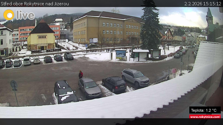Město Rokytnice nad Jizerou - Střed obce Rokytnice nad Jizerou - 2.2.2026 v 15:15