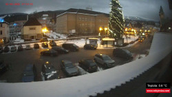 Střed obce Rokytnice nad Jizerou