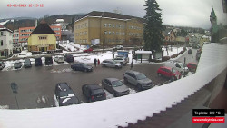 Střed obce Rokytnice nad Jizerou