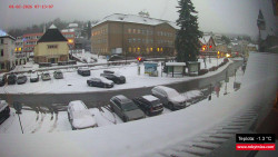 Střed obce Rokytnice nad Jizerou