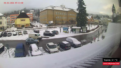 Střed obce Rokytnice nad Jizerou