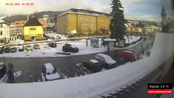 Střed obce Rokytnice nad Jizerou