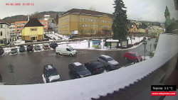 Střed obce Rokytnice nad Jizerou