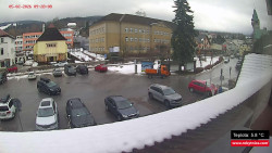 Střed obce Rokytnice nad Jizerou