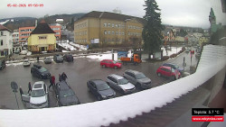 Střed obce Rokytnice nad Jizerou