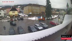 Střed obce Rokytnice nad Jizerou