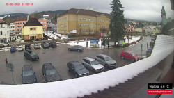 Střed obce Rokytnice nad Jizerou