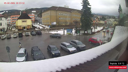 Střed obce Rokytnice nad Jizerou