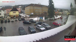 Střed obce Rokytnice nad Jizerou