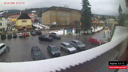 Střed obce Rokytnice nad Jizerou