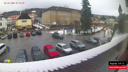 Střed obce Rokytnice nad Jizerou