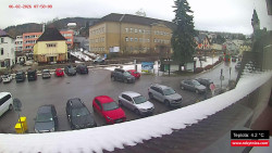 Střed obce Rokytnice nad Jizerou