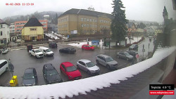 Střed obce Rokytnice nad Jizerou