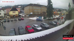 Střed obce Rokytnice nad Jizerou