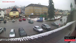 Střed obce Rokytnice nad Jizerou