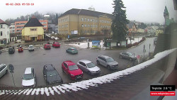 Střed obce Rokytnice nad Jizerou