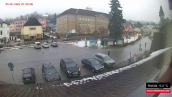 Střed obce Rokytnice nad Jizerou