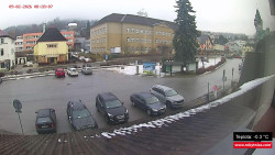 Střed obce Rokytnice nad Jizerou