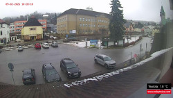 Střed obce Rokytnice nad Jizerou