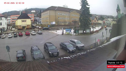 Střed obce Rokytnice nad Jizerou