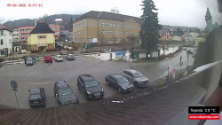 Střed obce Rokytnice nad Jizerou