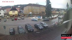 Střed obce Rokytnice nad Jizerou