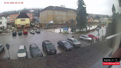 Střed obce Rokytnice nad Jizerou