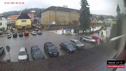 Střed obce Rokytnice nad Jizerou