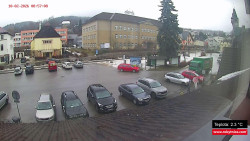 Střed obce Rokytnice nad Jizerou