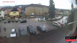 Střed obce Rokytnice nad Jizerou