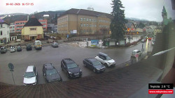 Střed obce Rokytnice nad Jizerou