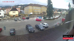 Střed obce Rokytnice nad Jizerou