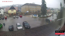 Střed obce Rokytnice nad Jizerou