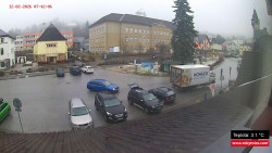 Střed obce Rokytnice nad Jizerou