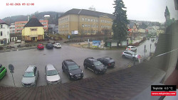 Střed obce Rokytnice nad Jizerou